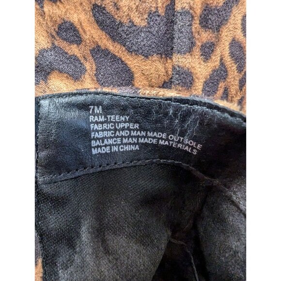 Rampage Womens Cheetah Ankle‎ Booties 7M Teeny Pointed Toe Kitten Heel Mob Wife - Picture 14 of 14